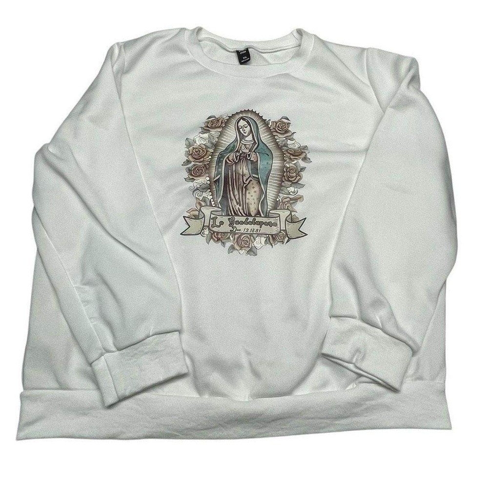 White Our Lady of Guadalupe Sweatshirt
